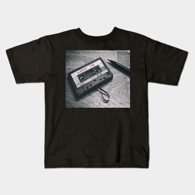 Tape deck Kids T-Shirt by Ding Dang